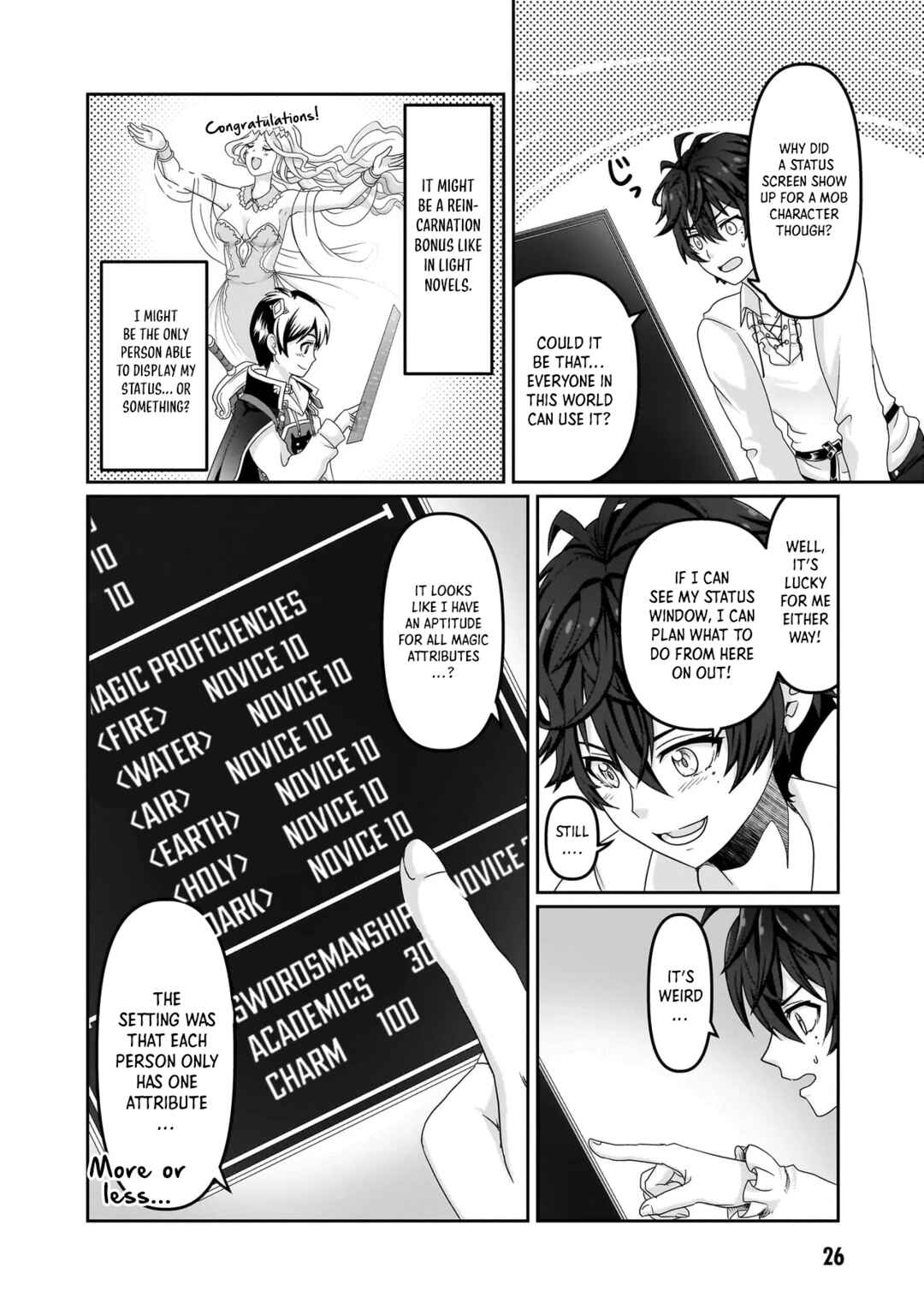 Page 26 Chapter 1 Mob Dakedo Saikyou wo Mezashimasu! ~Game Sekai ni Tensei shita Ore wa Jiyuu ni Tsuyosa wo Oimotomeru~