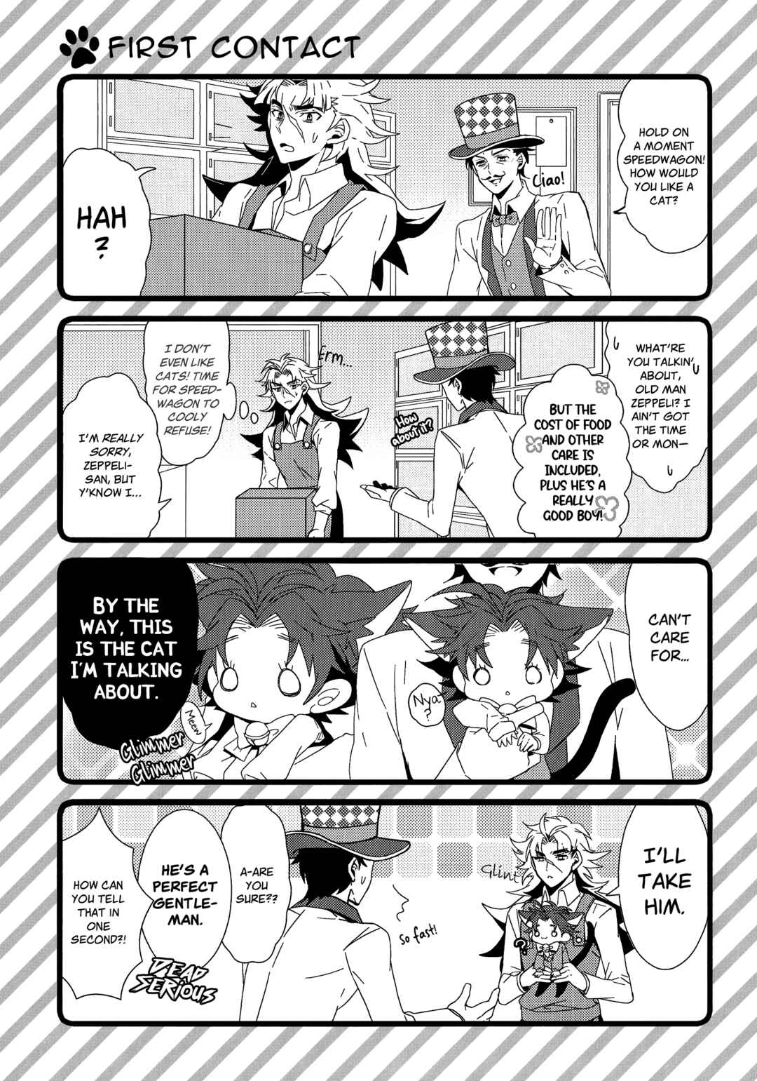 Page 4 Chapter Unknown_8eb8 Jojos Bizarre Adventure - Star Cats! Fast Contact (Doujinshi)