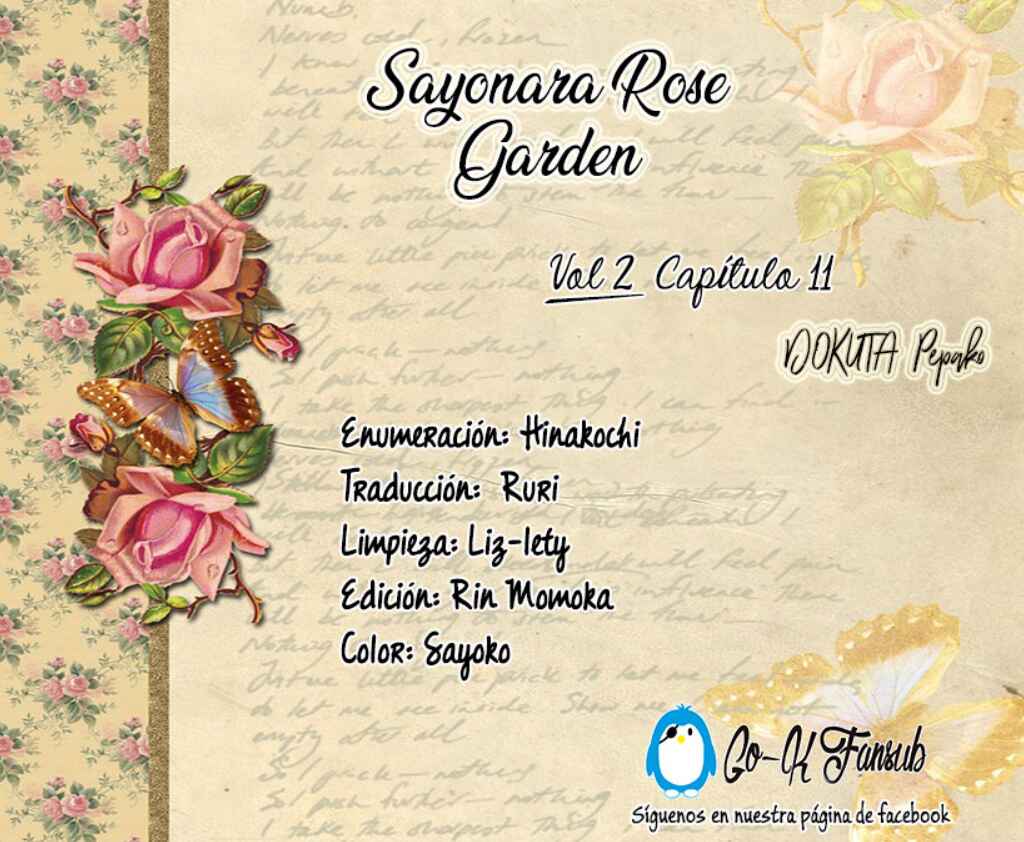 Page 1 Chapter 11 Goodbye, My Rose Garden