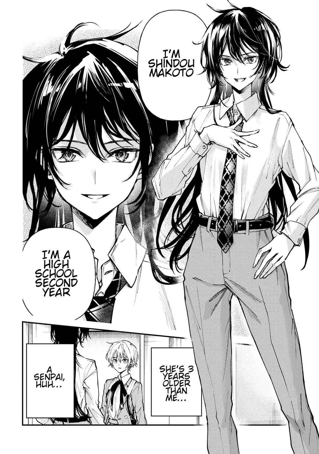Page 8 Chapter 3 Makoto-senpai no Mae de wa Kakko Tsukerarenai!