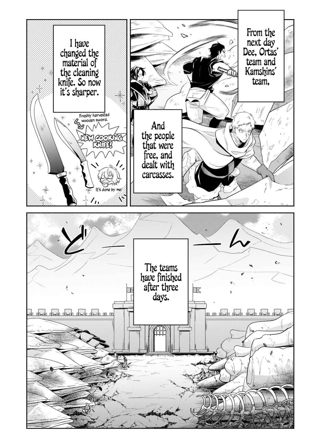 Page 4 Chapter 12.3 Okiraku Ryoushu no Tanoshii Ryouchi Bouei ~Seisan-kei Majutsu de Na mo na Kimura wo Saikyou no Jousai Toshi ni~