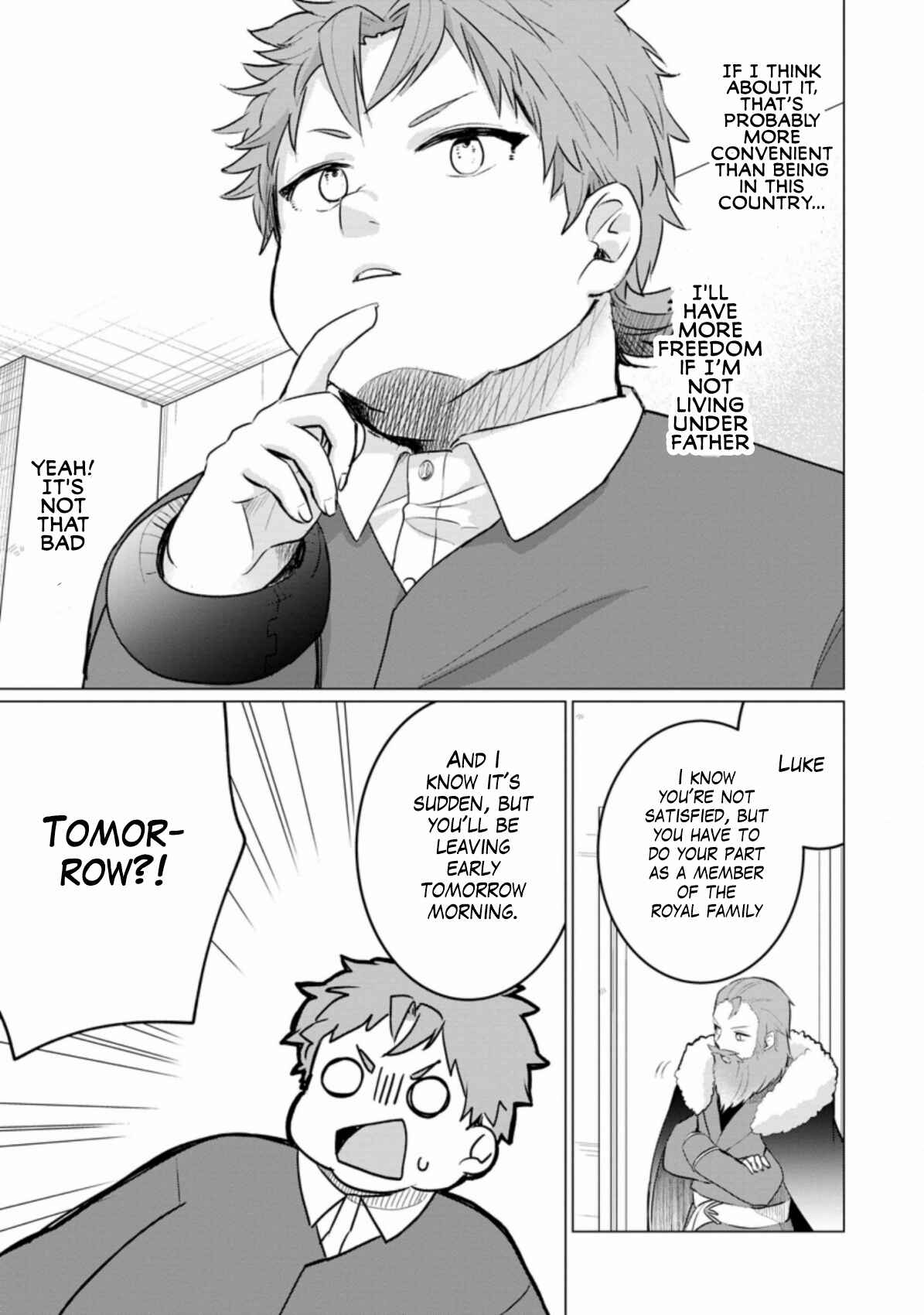 Page 8 Chapter 3 Tensei Saki ga Zannen Ouji Datta Ken ~Ima wa Fukkin 1-kai mo Dekinai kedo Yasete Isekai Sukuimasu~