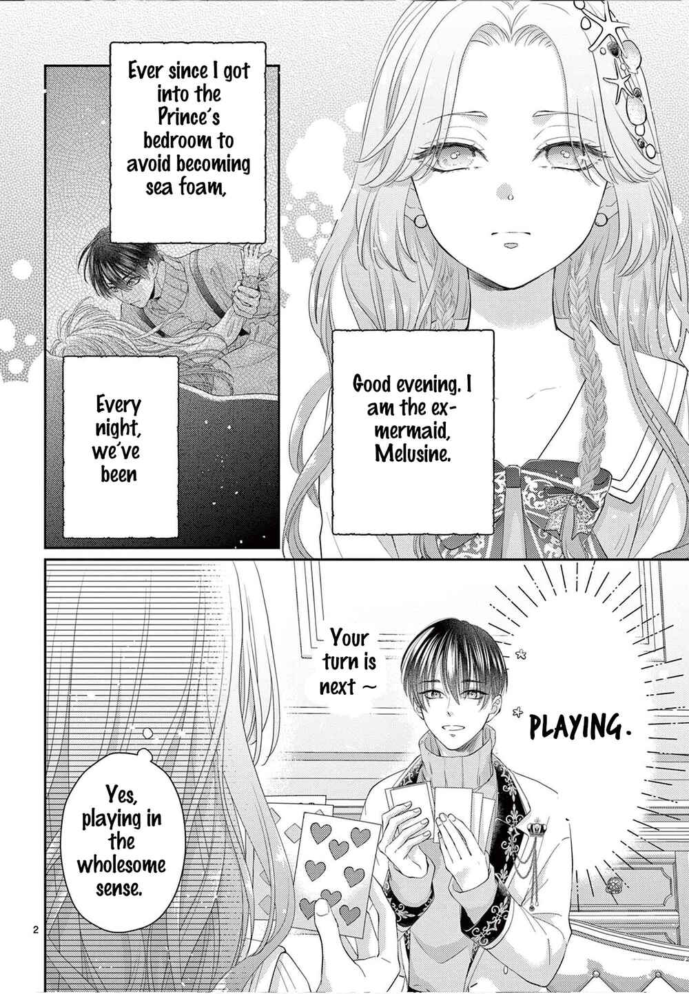 Page 2 Chapter 2 The Reincarnated Little Mermaid Does Not Want to Disappear as Foam