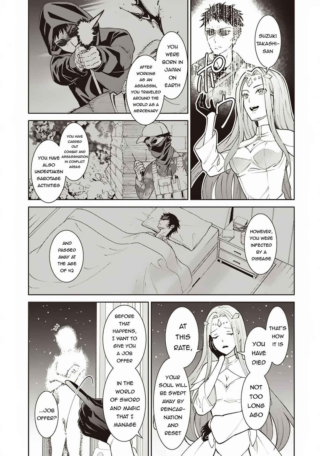 Page 5 Chapter 1 Venus Mission ~Moto Koroshiya de Youhei no Chuunen, Yuusha no Ansatsu wo Iraisare Isekai Tensei!~