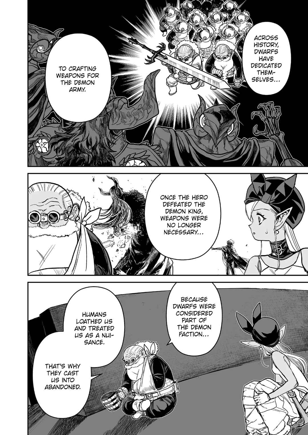 Page 14 Chapter 17 Abandoned ~Tsuyosugite Buki ga Kowareru Yuusha to Buki Shokunin no Elf~