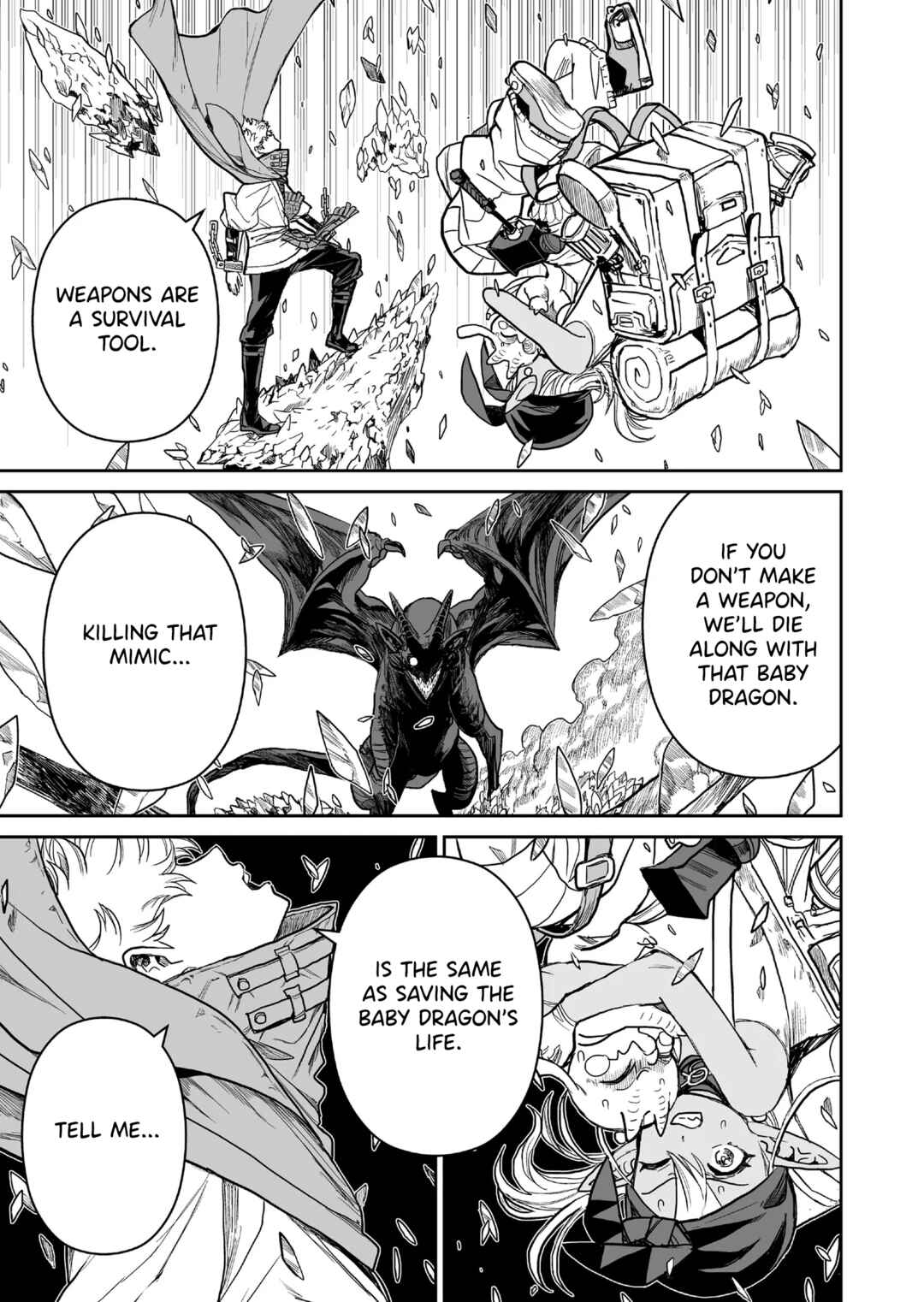 Page 7 Chapter 5 Abandoned ~Tsuyosugite Buki ga Kowareru Yuusha to Buki Shokunin no Elf~