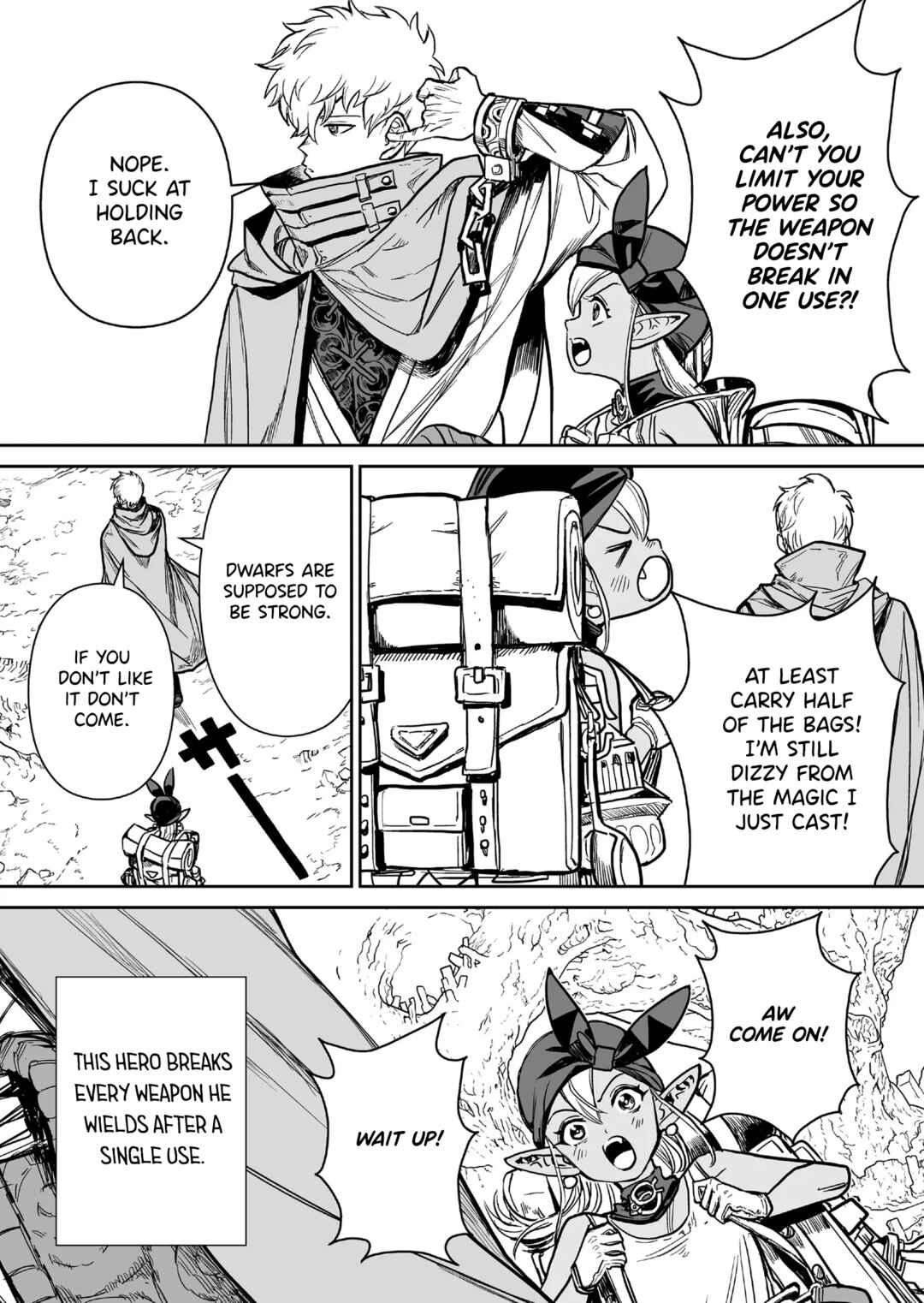 Page 25 Chapter 2 Abandoned ~Tsuyosugite Buki ga Kowareru Yuusha to Buki Shokunin no Elf~