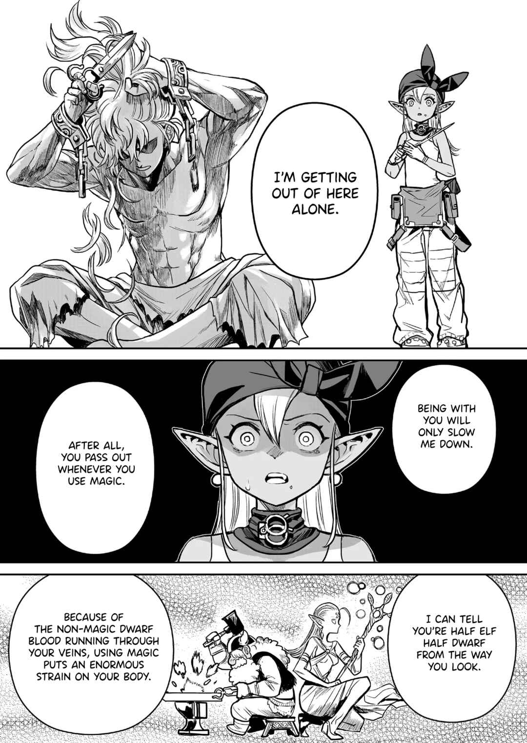 Page 9 Chapter 2 Abandoned ~Tsuyosugite Buki ga Kowareru Yuusha to Buki Shokunin no Elf~