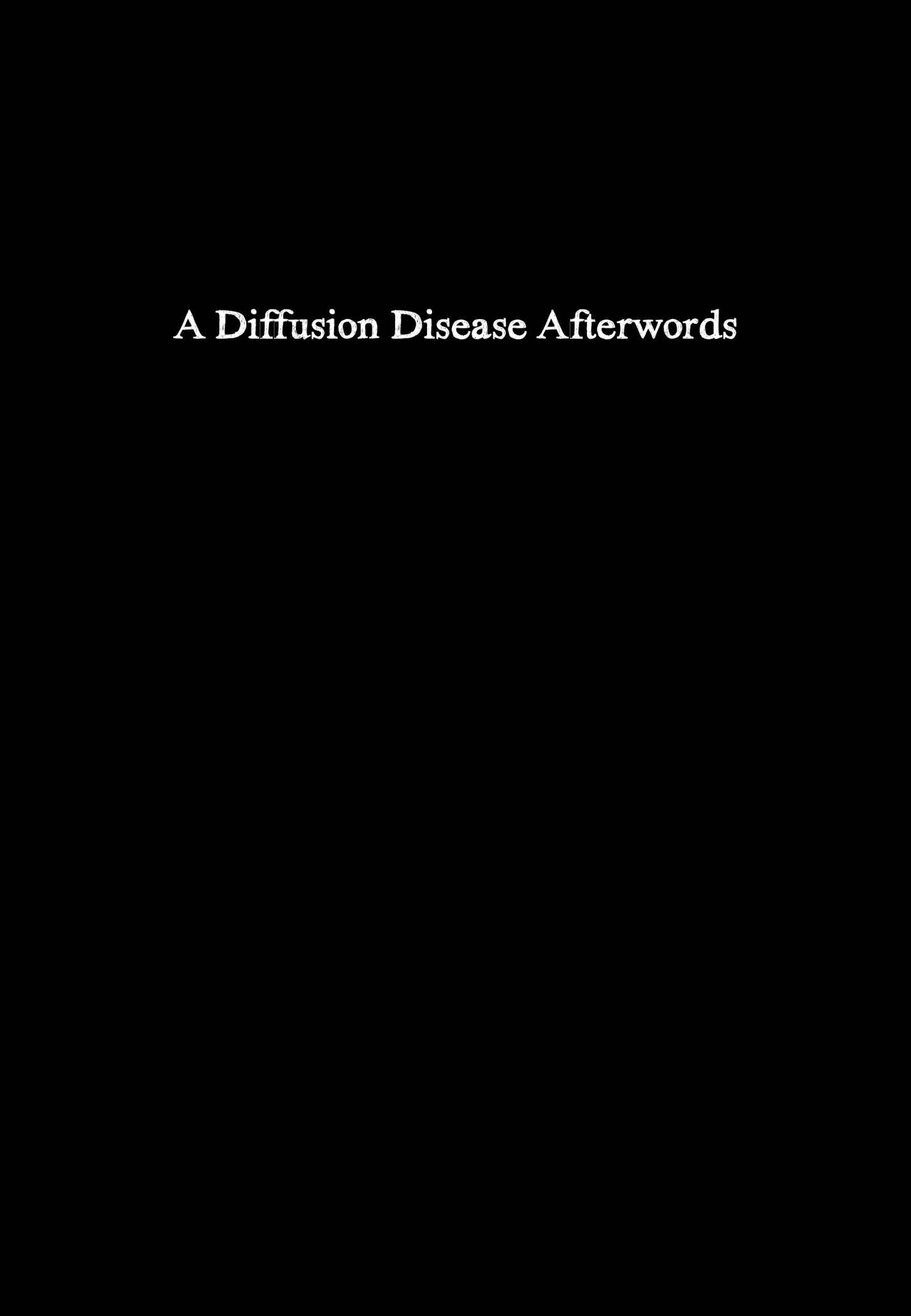 Page 2 Chapter 8 A Diffusion Disease