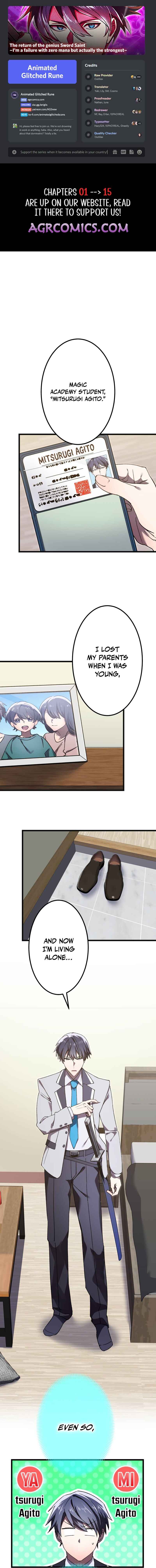 Page 1 Chapter 2 Kaettekita Tensai Kensei ~Maryoku Zero no Ochikobore nano ni Jitsu wa Saikyou~