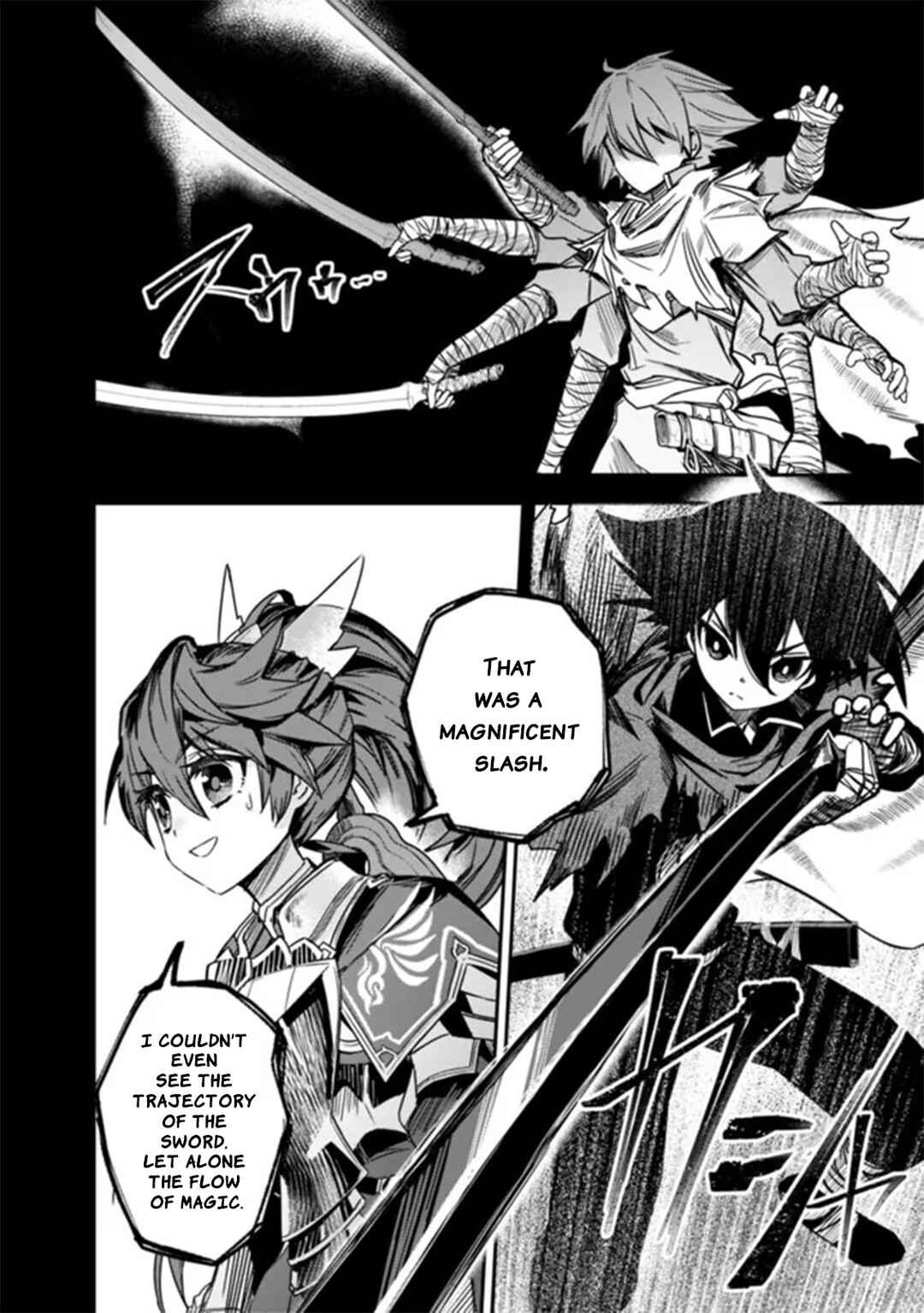 Page 12 Chapter 2 Kuroneko no Kenshi ~Black na Party wo Yametara S-kyuu Boukensha ni Scout Saremashita. Imasara Modotte kite to Iwaretemo Mousoi desu~