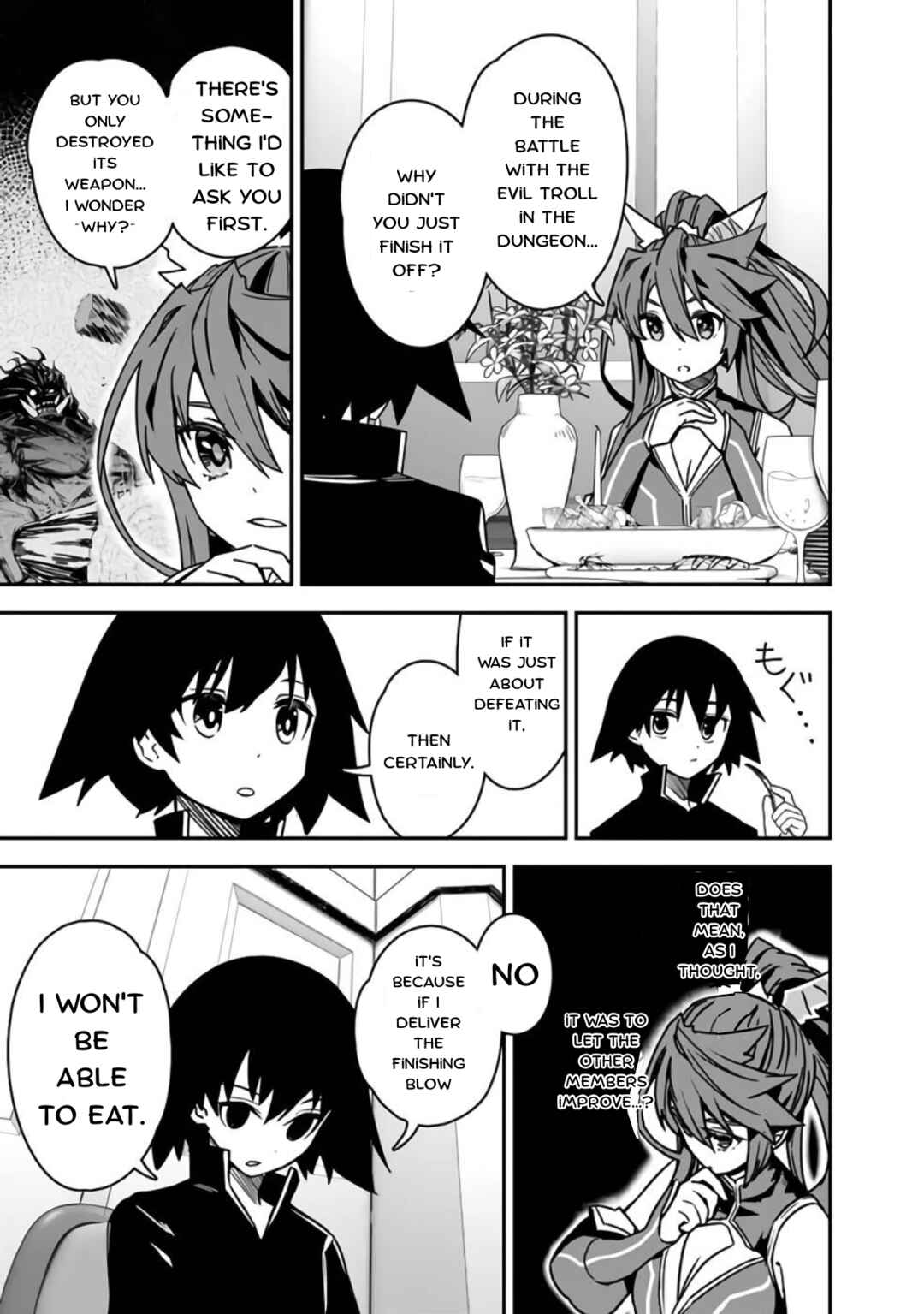 Page 9 Chapter 4 Kuroneko no Kenshi ~Black na Party wo Yametara S-kyuu Boukensha ni Scout Saremashita. Imasara Modotte kite to Iwaretemo Mousoi desu~