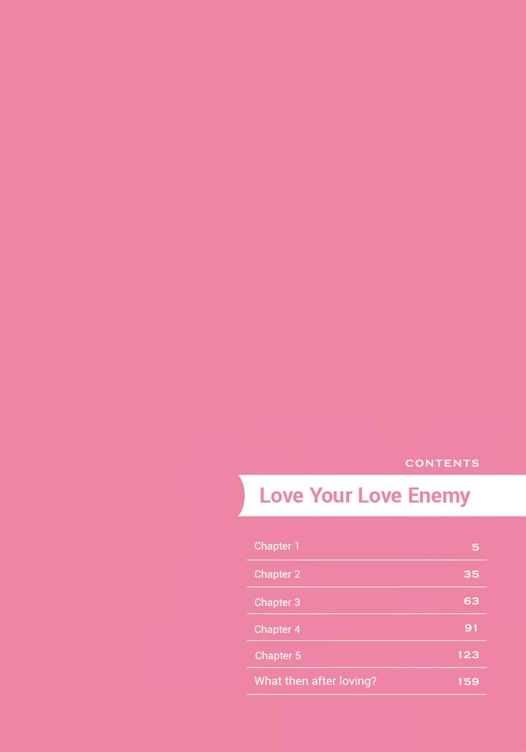 Page 5 Chapter 1 Love your love enemy