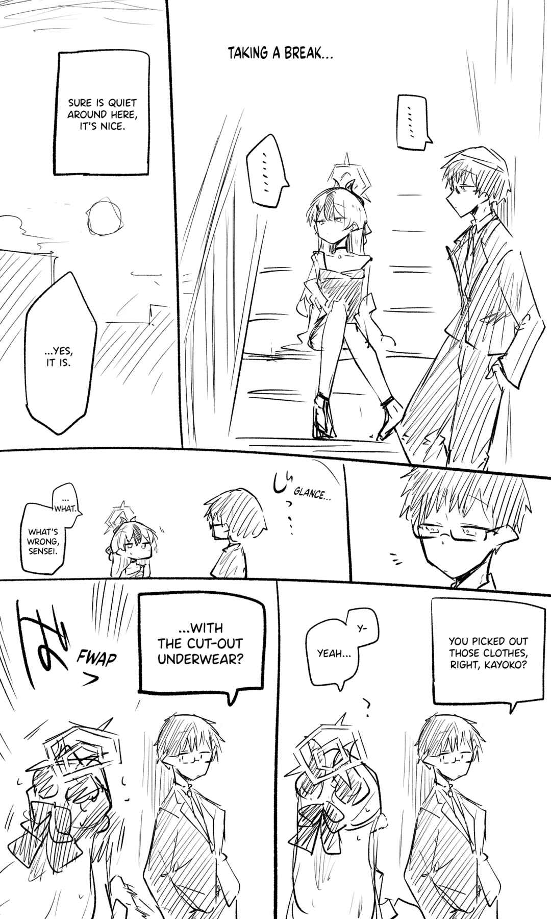 Page 1 Chapter 3 Blue Archive - nekkos Fanbox Content (Doujinshi)