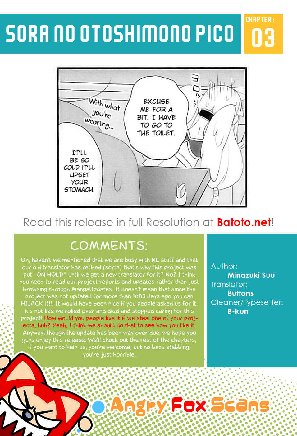 Page 12 Chapter 3 Sora no Otoshimono Pico