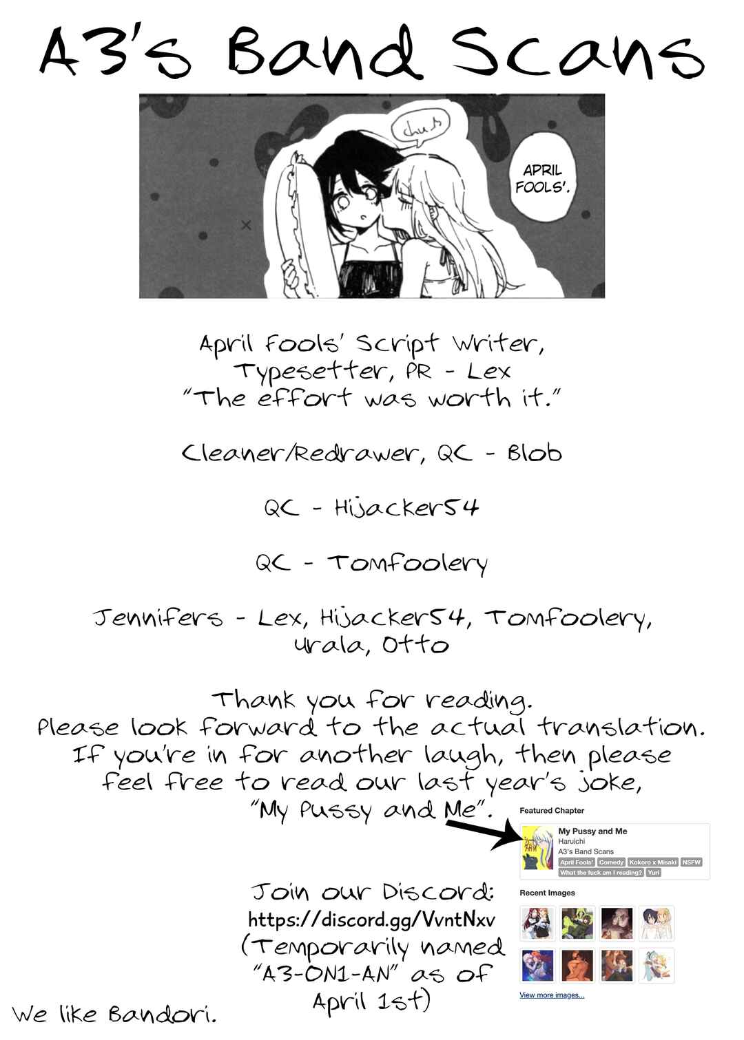 Page 22 Chapter Unknown_a8a0 BanG Dream! - Our Nipples Wont Freeze On April 1st (Doujinshi) (April Fools)