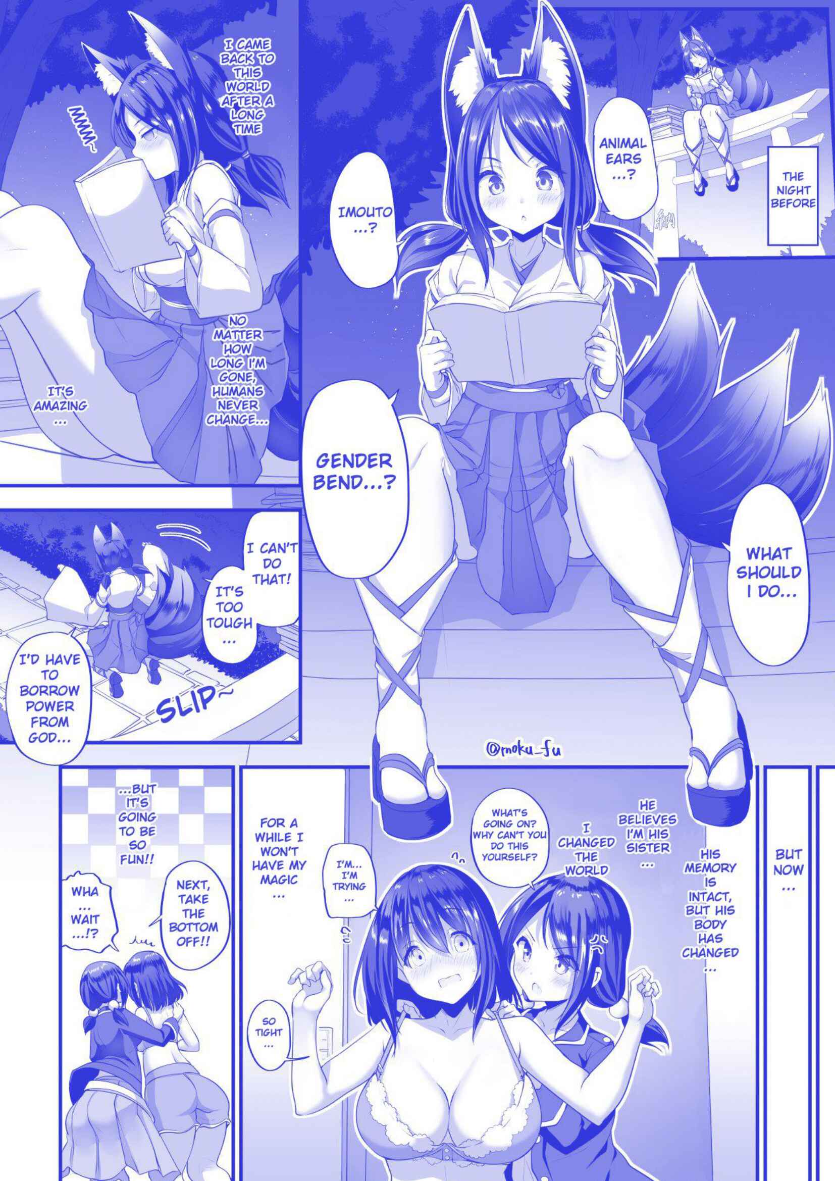 Page 1 Chapter 2 Asa Okitara Onnanoko ni Natteta Manga