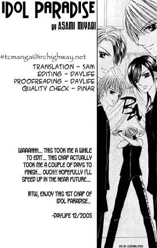 Page 2 Chapter 1.1 Idol Paradise