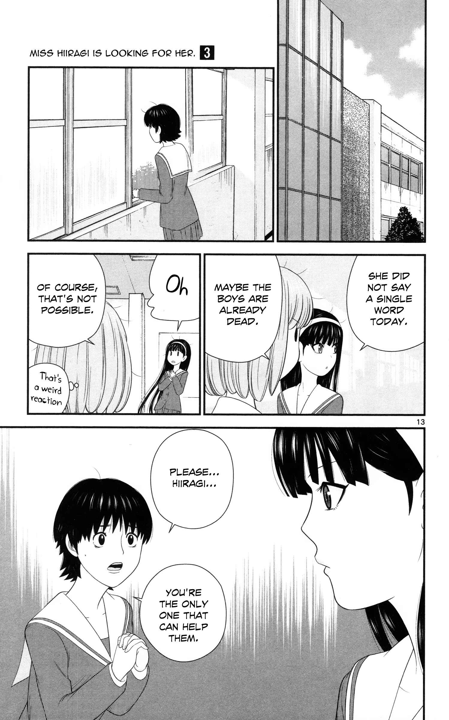 Page 13 Chapter 27 Miss Hiiragi is Looking for Herself