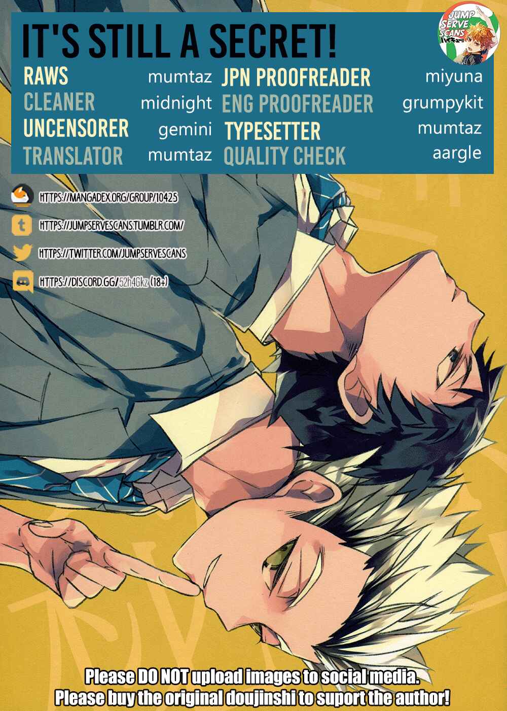 Page 1 Chapter Unknown_b3dc Haikyu!! - Mada Himitsu (Doujinshi)
