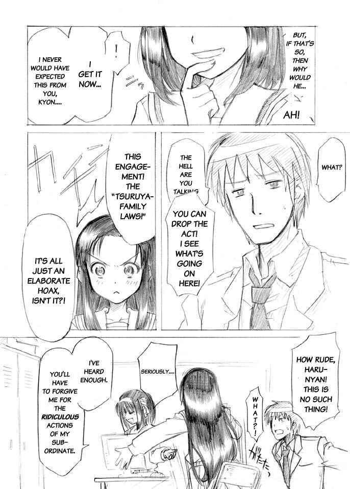 Page 13 Chapter 0 Suzumiya Haruhi no Yuuutsu - Tsuruya-ke no Okite (Doujinshi)