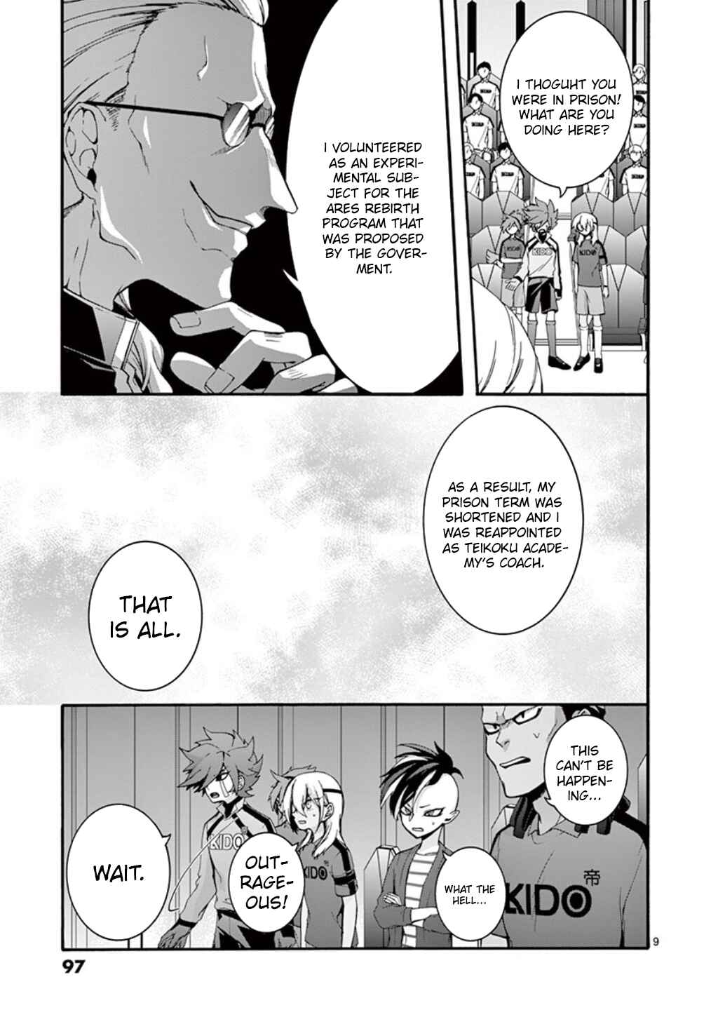 Page 10 Chapter 3 Inazuma Eleven Outer Code Anthology