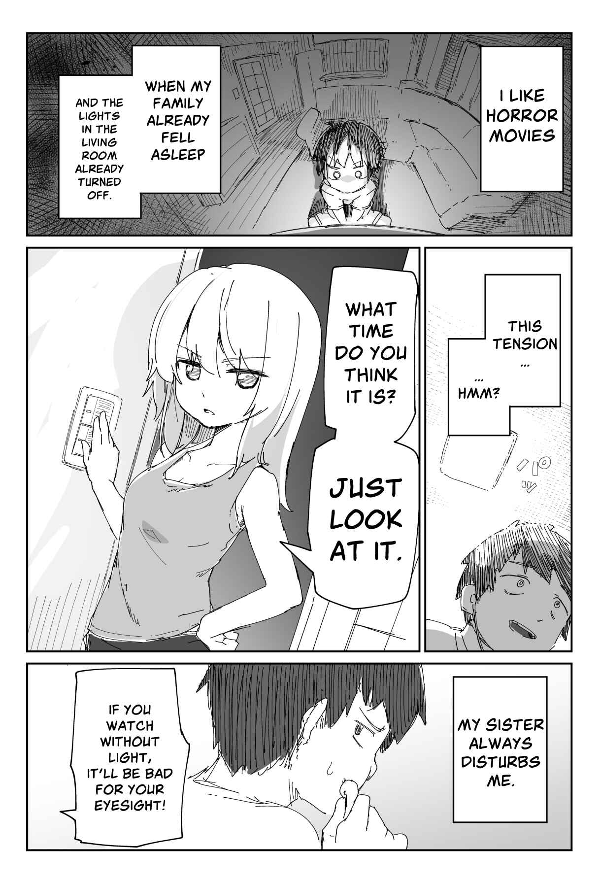 Page 1 Chapter Unknown_95ac Sister Who Hates Horror