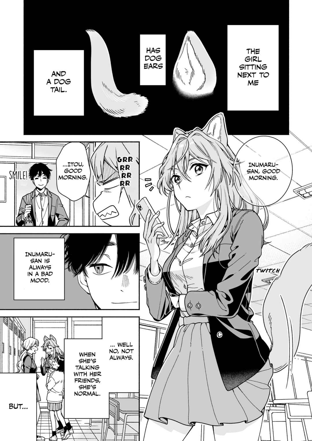 Page 1 Chapter Unknown_d721 Tonari no Seki no Inumimi JK ga Kininaru