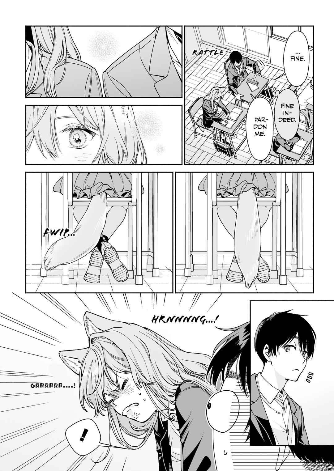 Page 4 Chapter Unknown_d721 Tonari no Seki no Inumimi JK ga Kininaru