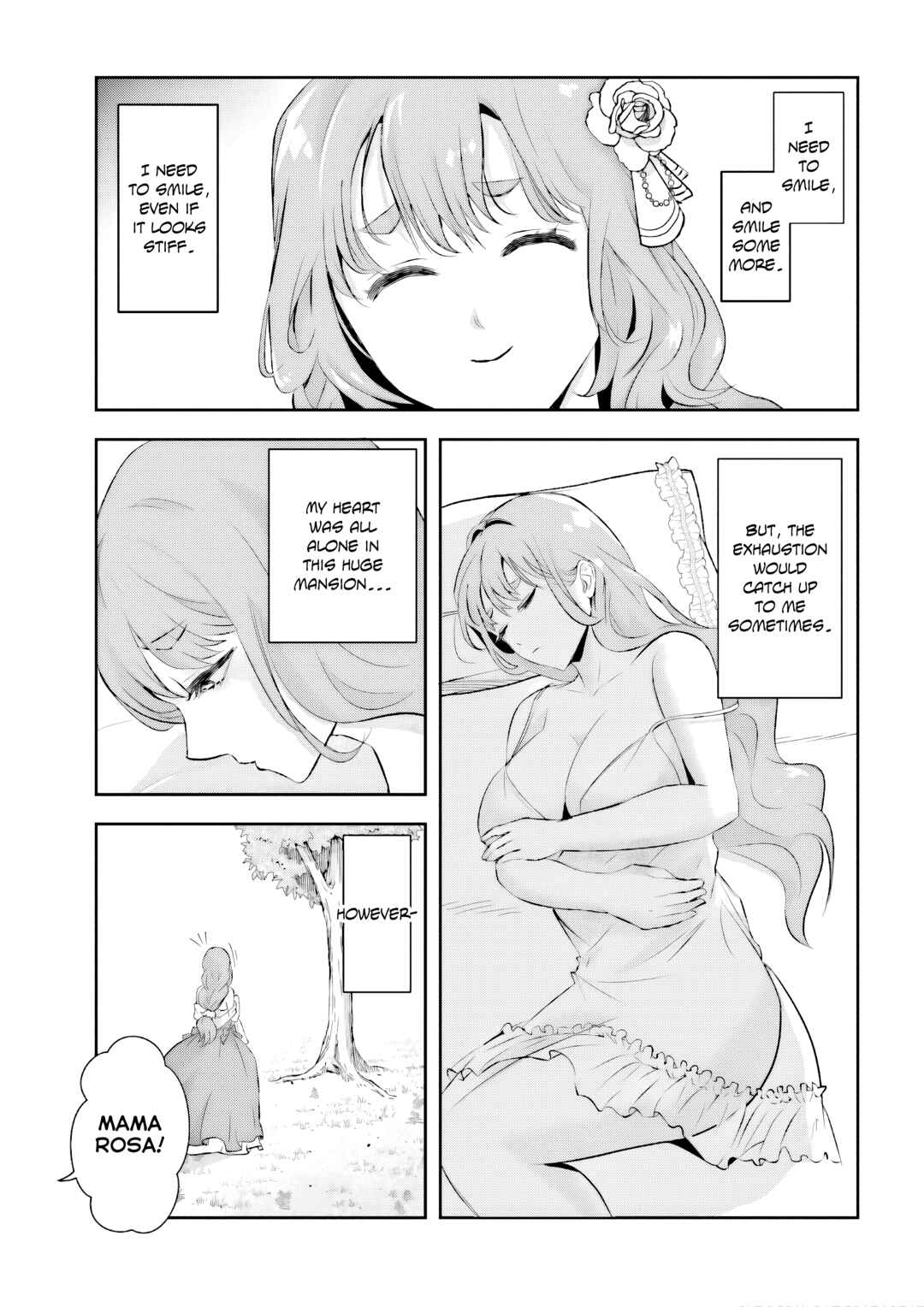 Page 8 Chapter 7.5 Sono Akuyaku Kizoku, Mama Heroine ga Suki Sugiru ~Shinshi na Doryoku de Saikyou to Nari Fuguu na Oshi Chara Tasukemakuru~