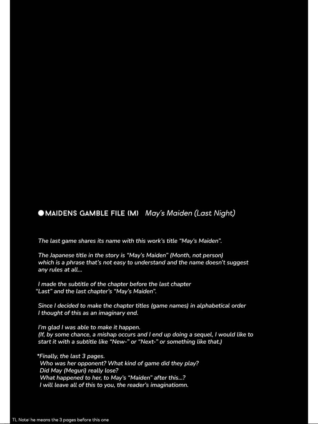 Page 30 Chapter 26 Mays Maiden
