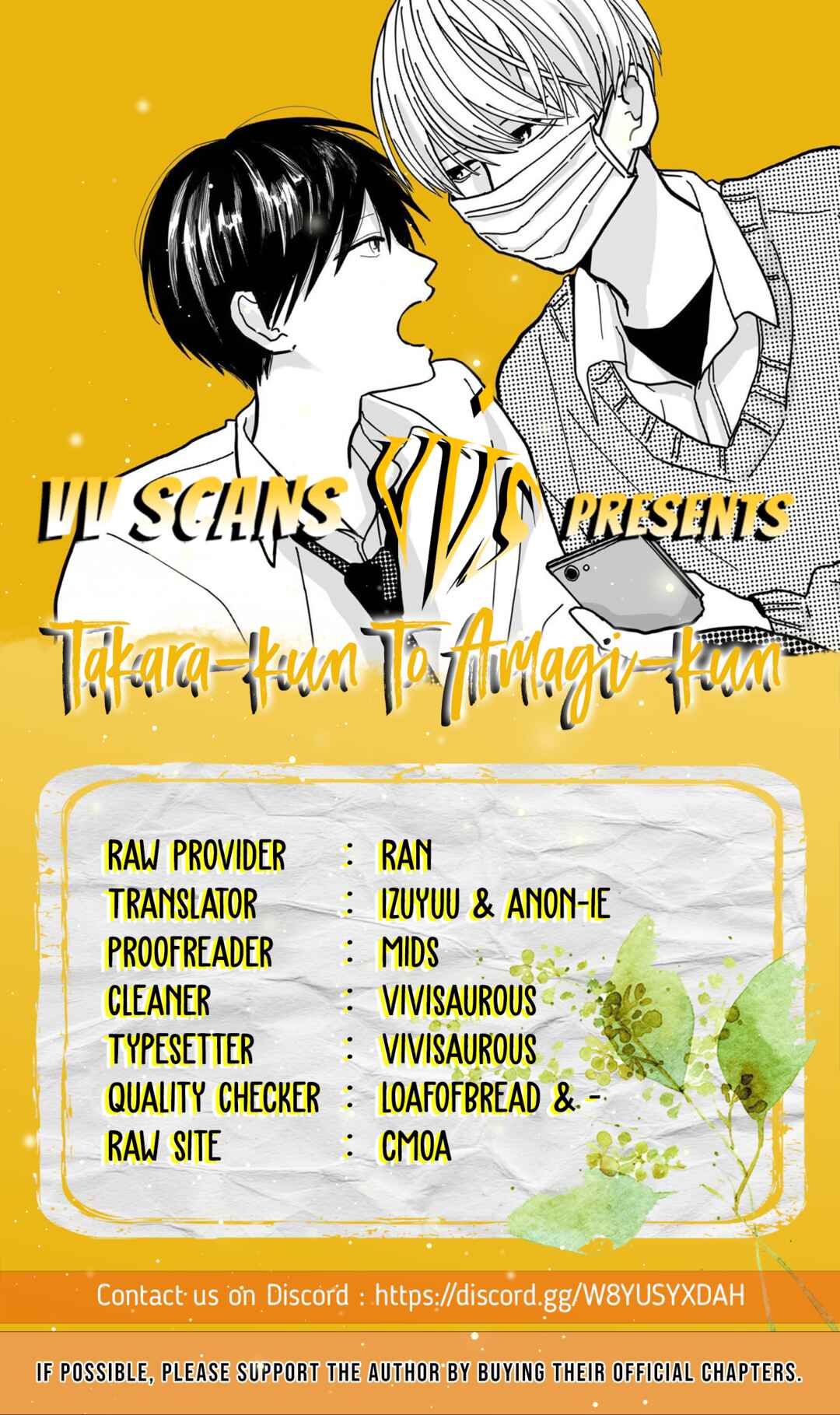 Page 1 Chapter 1 Takara-kun and Amagi-kun