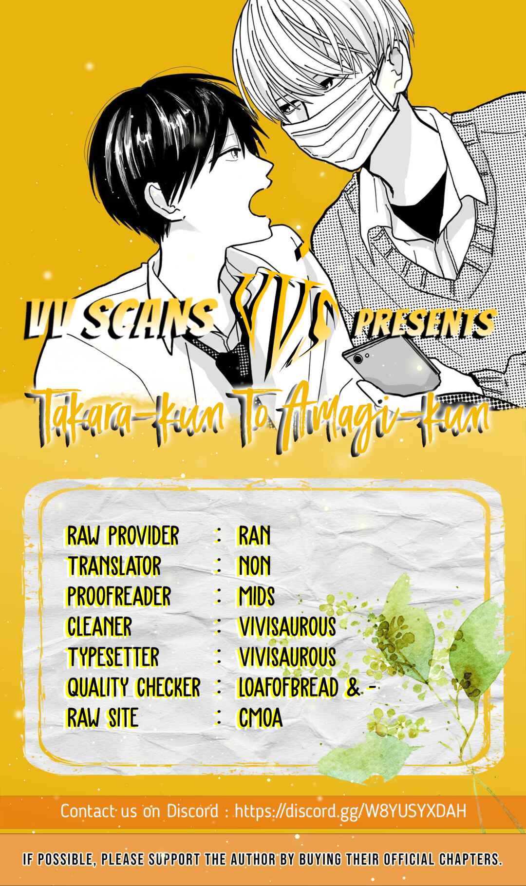 Page 1 Chapter 1.5 Takara-kun and Amagi-kun