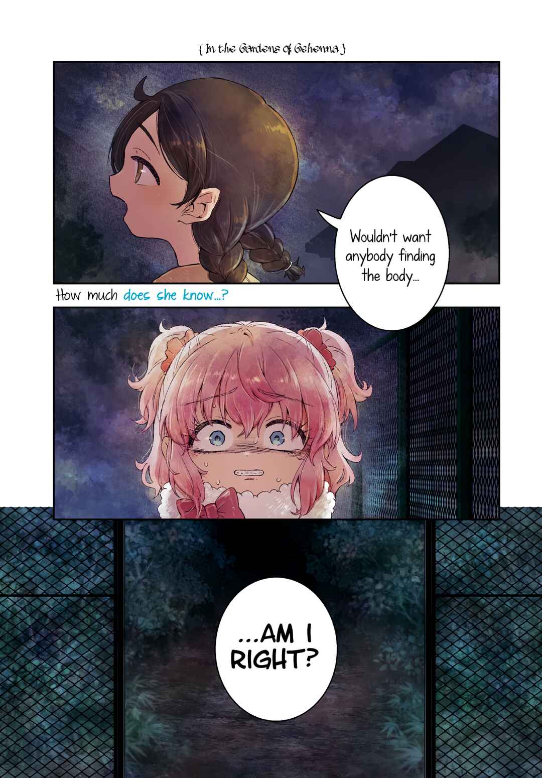 Page 1 Chapter 7 In the Gardens of Gehenna