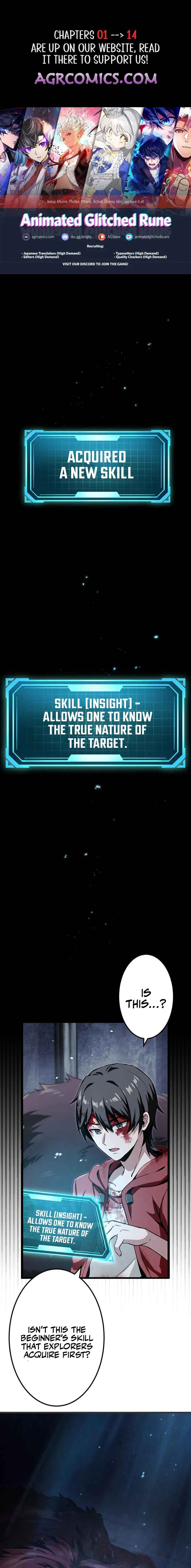Page 1 Chapter 3 Leveling Up Fast with Divine Measurement Skills