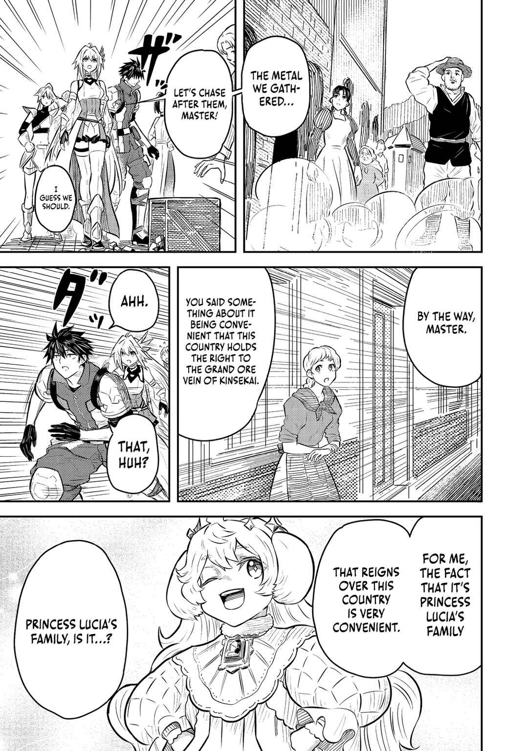 Page 12 Chapter 7 Outo One Ope Golem Master. Masakano Tsuihou!? ~Jiyuu no mi ni Nattanode Deshi no Bijin Yuusha-tachi to Issho ni Saikyou Gouremu Tsukurimasu. Modotte Koi to Iwarete mo Mou Shiran!~