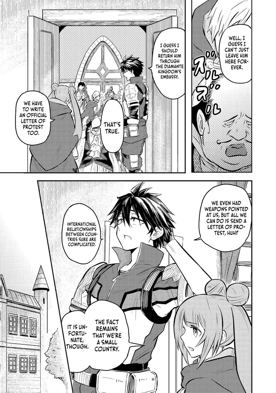 Page 34 Chapter 7 Outo One Ope Golem Master. Masakano Tsuihou!? ~Jiyuu no mi ni Nattanode Deshi no Bijin Yuusha-tachi to Issho ni Saikyou Gouremu Tsukurimasu. Modotte Koi to Iwarete mo Mou Shiran!~