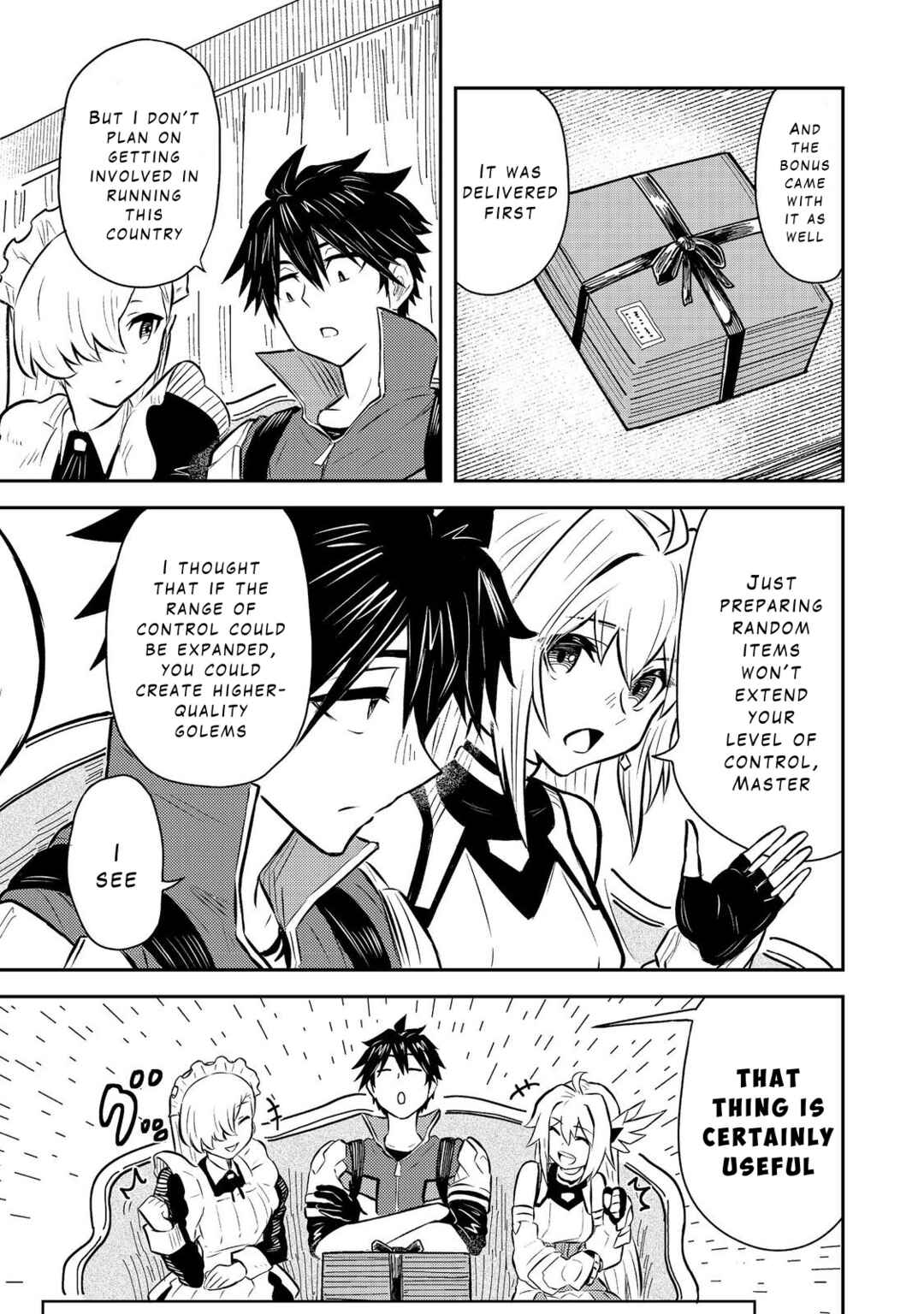 Page 23 Chapter 6 Outo One Ope Golem Master. Masakano Tsuihou!? ~Jiyuu no mi ni Nattanode Deshi no Bijin Yuusha-tachi to Issho ni Saikyou Gouremu Tsukurimasu. Modotte Koi to Iwarete mo Mou Shiran!~