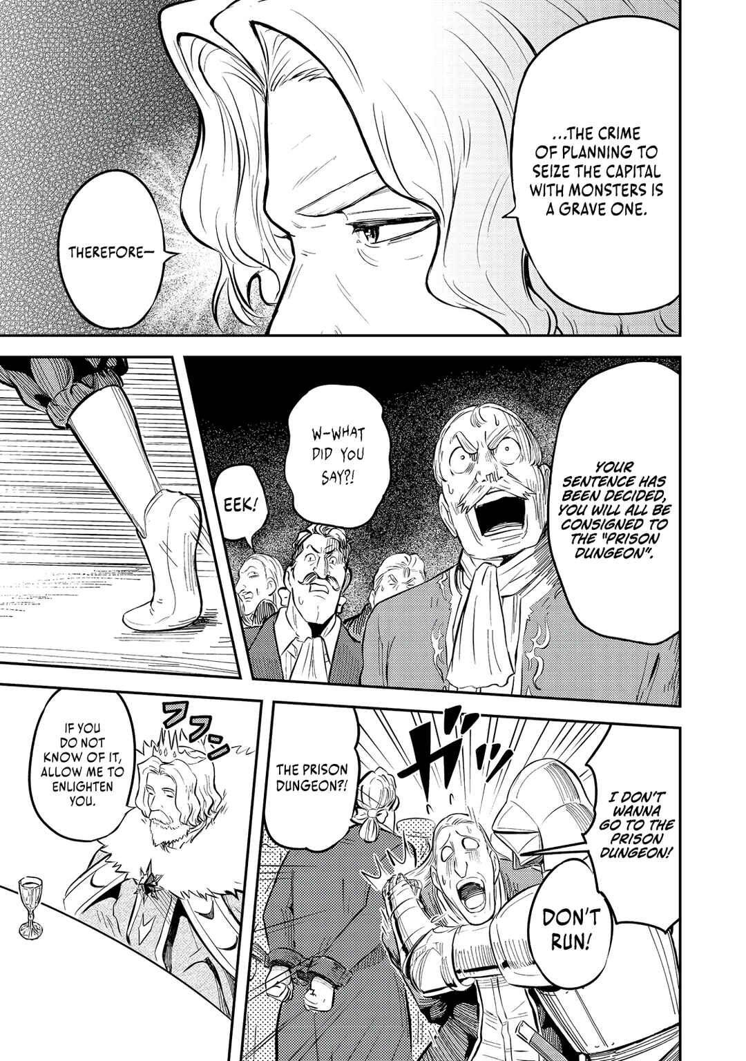 Page 4 Chapter 10 Outo One Ope Golem Master. Masakano Tsuihou!? ~Jiyuu no mi ni Nattanode Deshi no Bijin Yuusha-tachi to Issho ni Saikyou Gouremu Tsukurimasu. Modotte Koi to Iwarete mo Mou Shiran!~