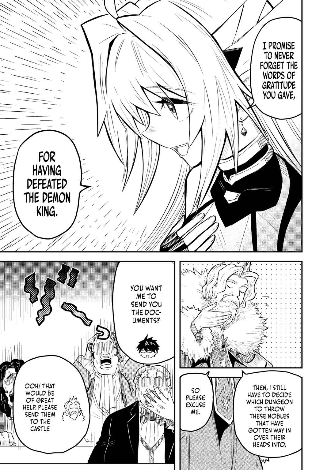 Page 34 Chapter 8 Outo One Ope Golem Master. Masakano Tsuihou!? ~Jiyuu no mi ni Nattanode Deshi no Bijin Yuusha-tachi to Issho ni Saikyou Gouremu Tsukurimasu. Modotte Koi to Iwarete mo Mou Shiran!~