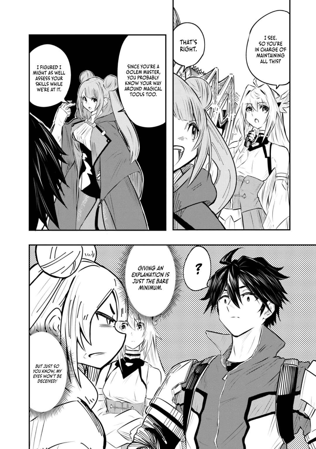 Page 6 Chapter 3 Outo One Ope Golem Master. Masakano Tsuihou!? ~Jiyuu no mi ni Nattanode Deshi no Bijin Yuusha-tachi to Issho ni Saikyou Gouremu Tsukurimasu. Modotte Koi to Iwarete mo Mou Shiran!~