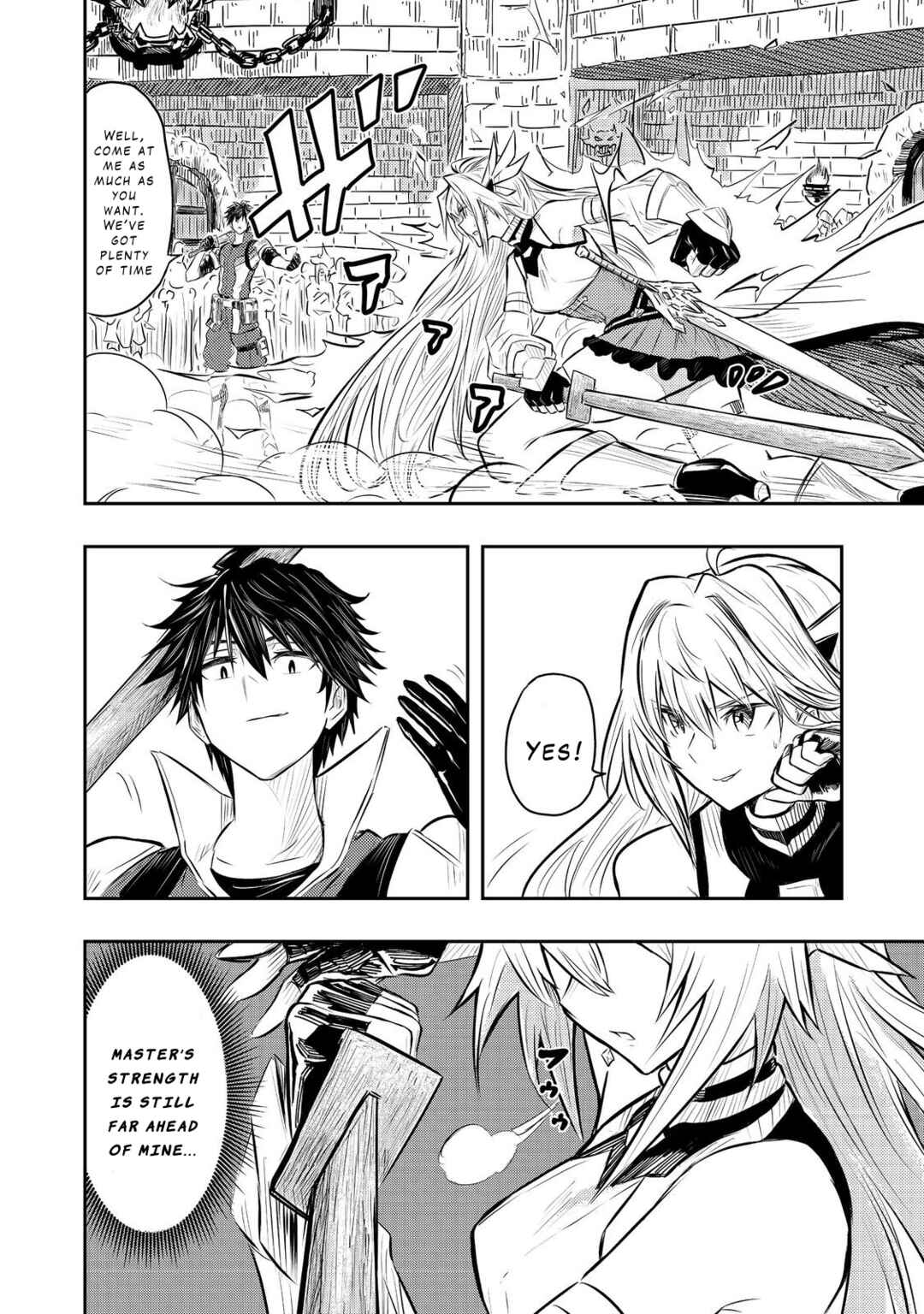 Page 34 Chapter 4 Outo One Ope Golem Master. Masakano Tsuihou!? ~Jiyuu no mi ni Nattanode Deshi no Bijin Yuusha-tachi to Issho ni Saikyou Gouremu Tsukurimasu. Modotte Koi to Iwarete mo Mou Shiran!~