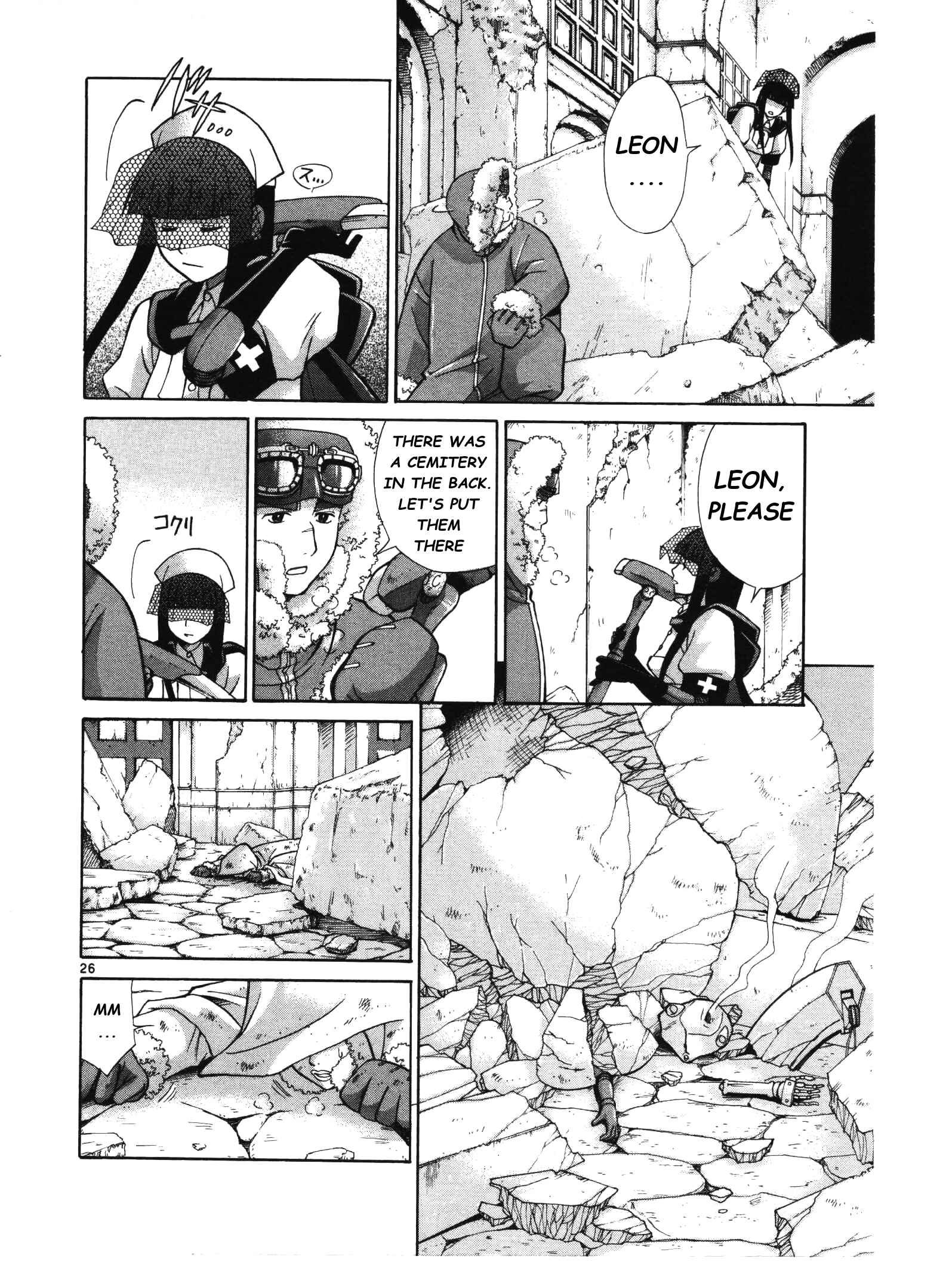 Page 27 Chapter 3 Ergo Proxy - Centzon Hitchers and Undertaker