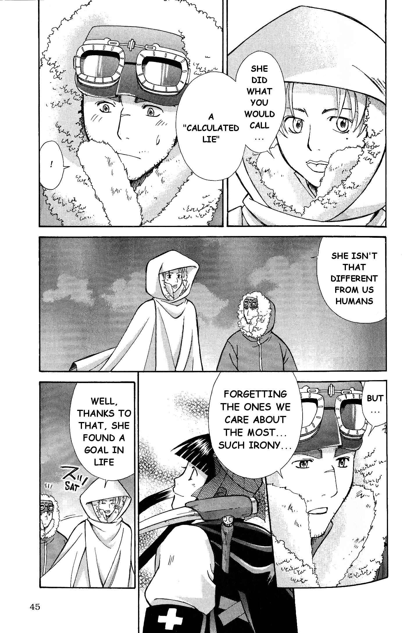 Page 45 Chapter 6 Ergo Proxy - Centzon Hitchers and Undertaker