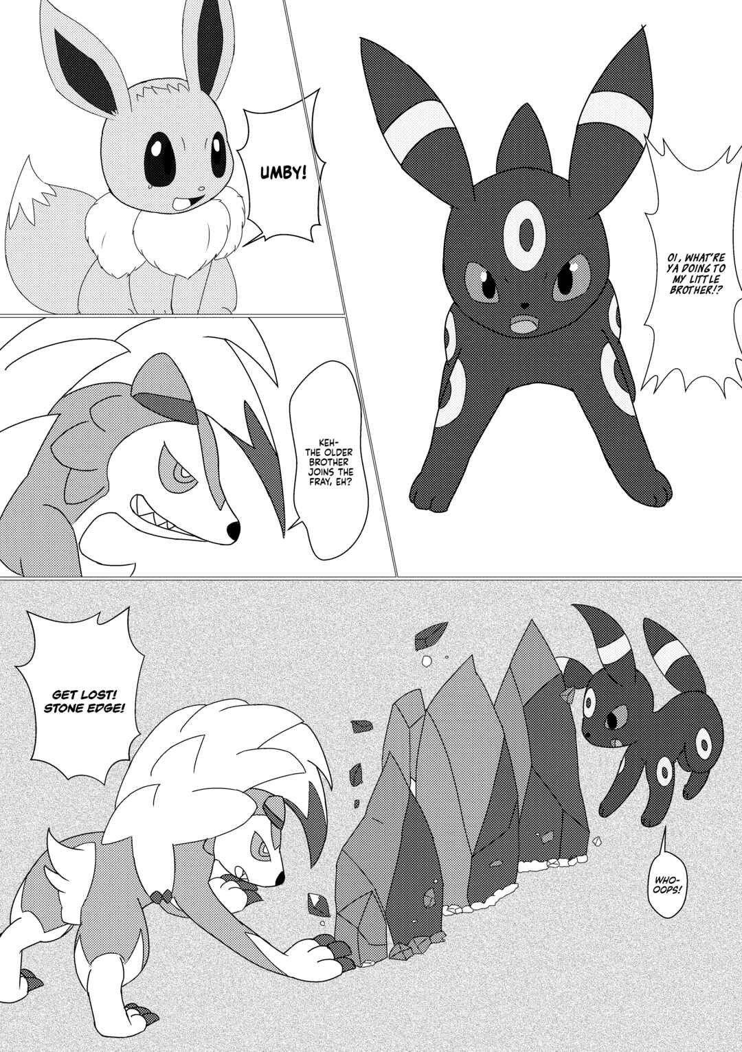 Page 18 Chapter Unknown_44bd Pokémon - Big Brother and Me (Doujinshi)
