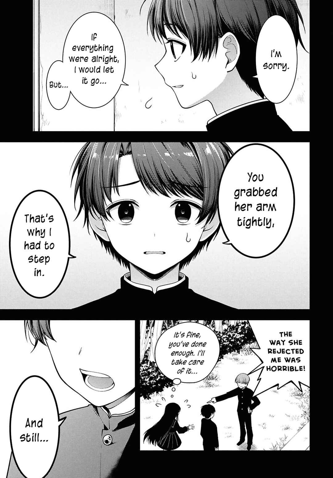 Page 14 Chapter 4 Tonari no Seki no Yankee Shimizu-san ga Kami o Kuroku Sometekita