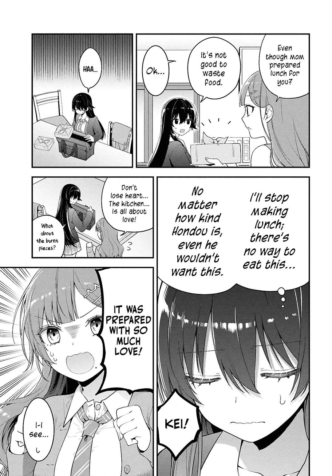 Page 15 Chapter 3 Tonari no Seki no Yankee Shimizu-san ga Kami o Kuroku Sometekita