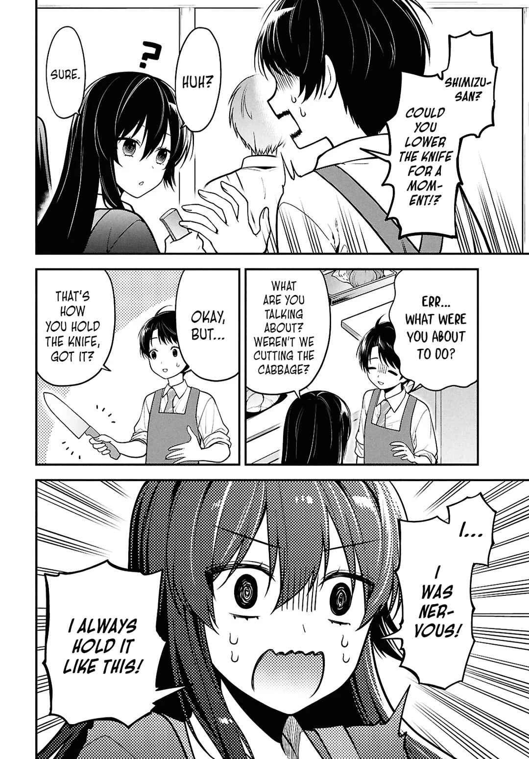 Page 12 Chapter 2 Tonari no Seki no Yankee Shimizu-san ga Kami o Kuroku Sometekita