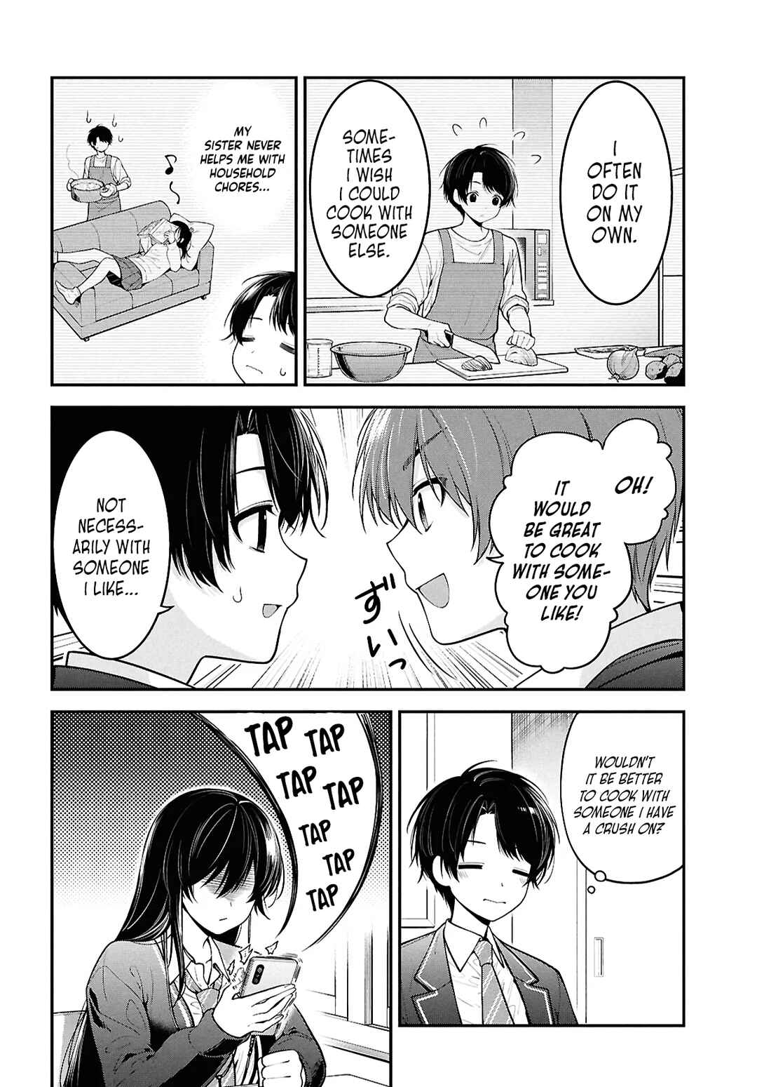 Page 4 Chapter 2 Tonari no Seki no Yankee Shimizu-san ga Kami o Kuroku Sometekita
