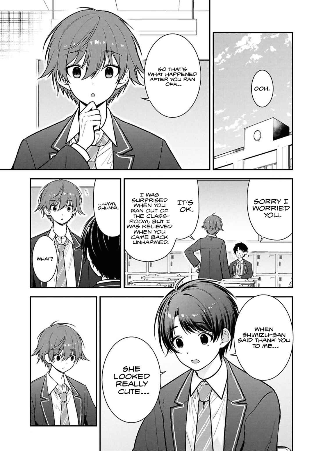 Page 8 Chapter 10 Tonari no Seki no Yankee Shimizu-san ga Kami o Kuroku Sometekita
